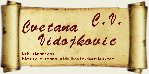 Cvetana Vidojković vizit kartica